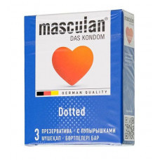 Презервативы с пупырышками Masculan Dotted - 3 шт.