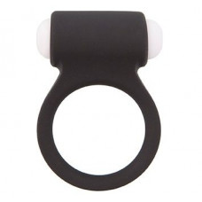 Чёрное эрекционное виброкольцо LIT-UP SILICONE STIMU RING 3 BLACK