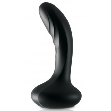 Черный массажер простаты Ultimate Silicone P-Spot Massager - 13,9 см.