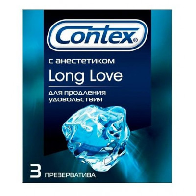 Презервативы с продлевающей смазкой Contex Long Love - 3 шт.