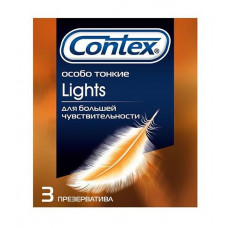 Особо тонкие презервативы Contex Lights - 3 шт.