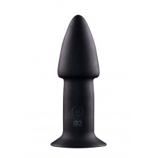 Черный анальный вибратор 5INCH RECHARGEABLE BUTTPLUG - 12,7 см.