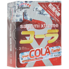 Ароматизированные презервативы Sagami Xtreme Cola  - 3 шт.