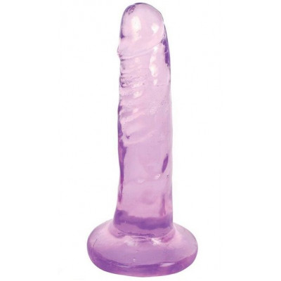 Фиолетовый фаллоимитатор Slim Stick Dildo - 15,2 см.