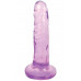 Фиолетовый фаллоимитатор Slim Stick Dildo - 15,2 см.