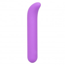 Фиолетовый мини-вибромассажер Liquid Silicone Mini G Vibe для стимуляции зоны G - 10,75 см.