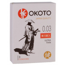 Ультратонкие презервативы OKOTO Ultra Thin - 3 шт.