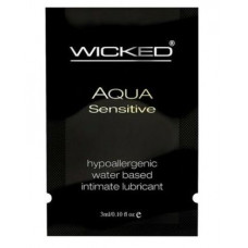 Мягкий лубрикант на водной основе WICKED AQUA Sensitive - 3 мл.