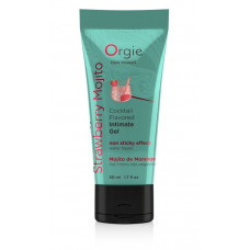 Съедобный интимный гель Orgie Lube Tube Cocktail Strawberry Mojito - 50 мл.