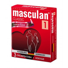 Нежные презервативы Masculan Classic 1 Sensitive - 3 шт.