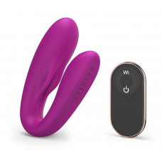 Лиловый вибратор для пар Match Up Couple Vibrator with Remote Control