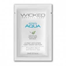 Легкий лубрикант на водной основе Wicked Simply AQUA - 3 мл.