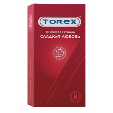 Презервативы Torex  Сладкая любовь  с ароматом клубники - 12 шт.